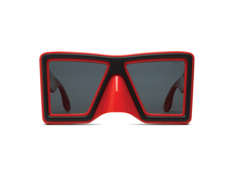 Sunglasses Walter Van Beirendonck Red in Plastic - 30088261